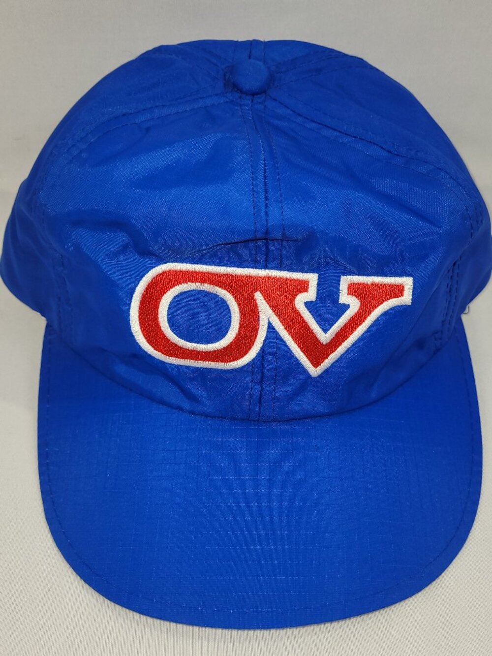 OV Old Viena Beer Vintage Snapback 1980s Hat Solid Back Blue Truckers Cap